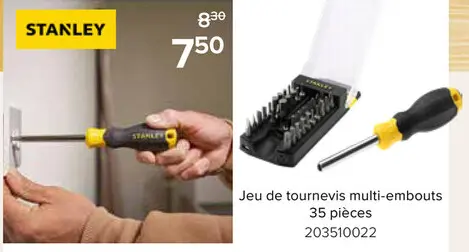 Offre: Jeu de tournevis multi-embouts