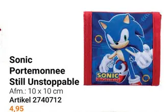 Aanbieding: Sonic Portemonnee Still Unstoppable