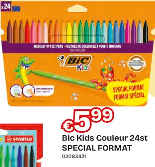 Promotie: Bic Kids Couleur 24st