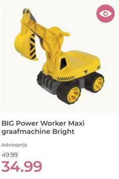 Aanbieding: BIG Power Worker Maxi graafmachine Bright