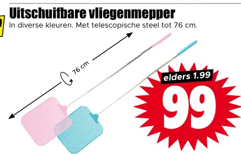 Aanbieding: Uitschuifbare vliegenmepper