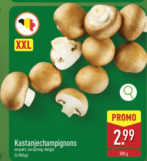 Promotie: Kastanjechampignons