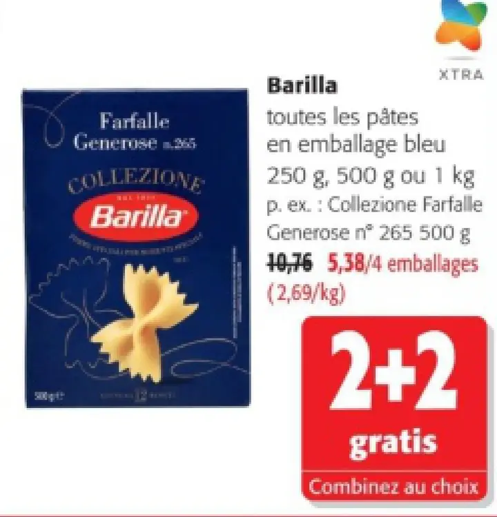 Offre: Farfalle Generose Collezione