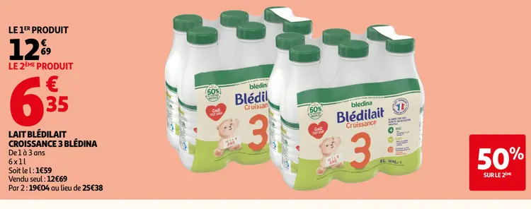 Promotie: Lait blédilait croissance 3