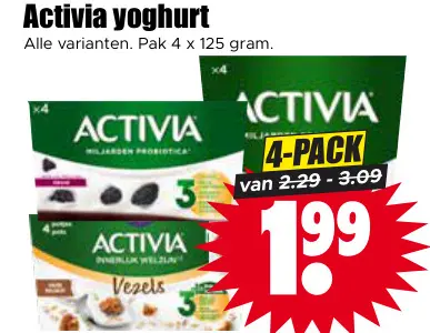 Aanbieding: Activia yoghurt