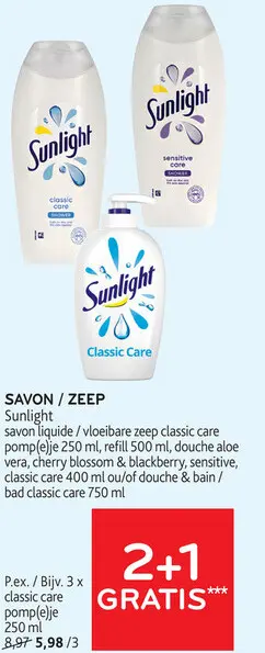 Offre: Sunlight savon liquide / vloeibare zeep class