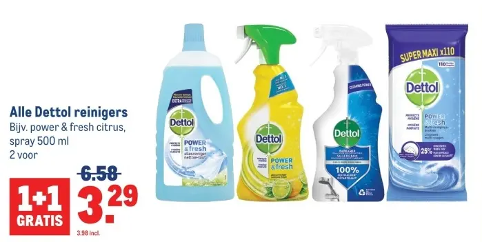 Aanbieding: Alle Dettol reinigers