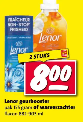 Aanbieding: geurbooster of wasverzachter