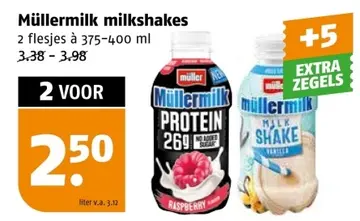 Aanbieding: Müllermilk milkshakes
