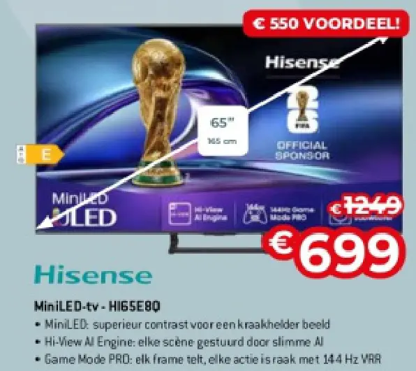 Promotie: MiniLED-tv - H165E80