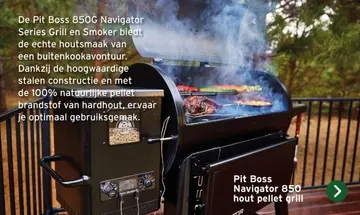 Aanbieding: Pit Boss 850G Navigator Series Grill en Smoke