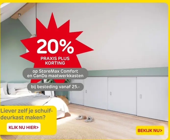 Aanbieding: StoreMax Comfort en CanDo maatwerkkasten