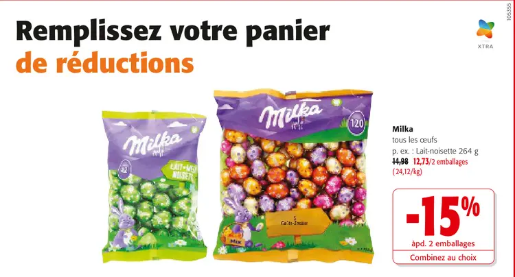 Offre: Milka tous les œufs