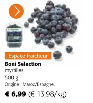 Offre: Boni Selection myrtilles