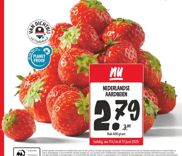 Aanbieding: NEDERLANDSE AARDBEIEN