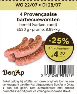 Promotie: Provençaalse barbecueworsten