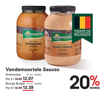 Offre: Vandemoortele Sauces