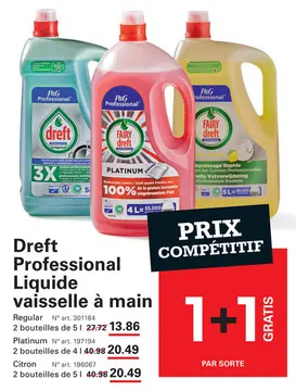 Offre: Dreft Professional Liquide vaisselle à main R