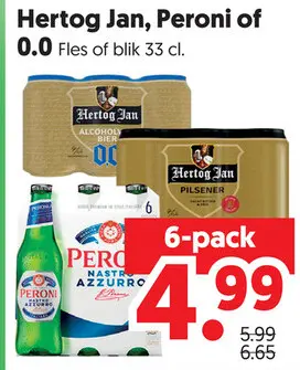 Aanbieding: Hertog Jan, Peroni of 0.0