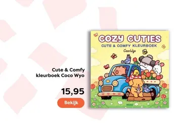 Aanbieding: Cute & Comfy kleurboek Coco Wyo