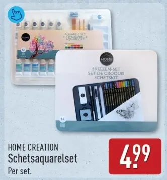 Aanbieding: Schetsaquarelset