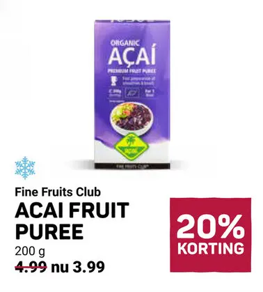 Aanbieding: Acai fruit puree