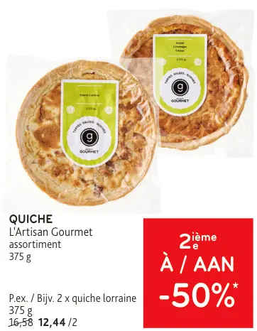Offre: L'Artisan Gourmet Quiche