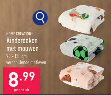 Aanbieding: Kinderdeken met mouwen