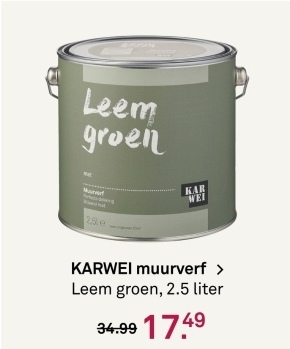 Aanbieding: KARWEI muurverf