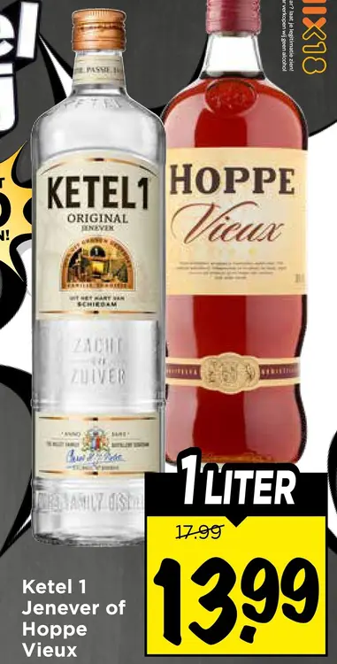 Aanbieding: Ketel 1 Jenever or Hoppe Vieux