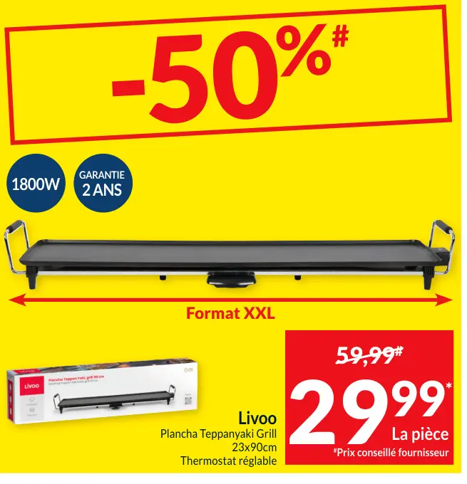 Offre: Plancha Teppanyaki Grill