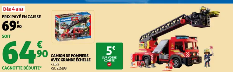 Offre: Camion de pompiers avec grande échelle 72192