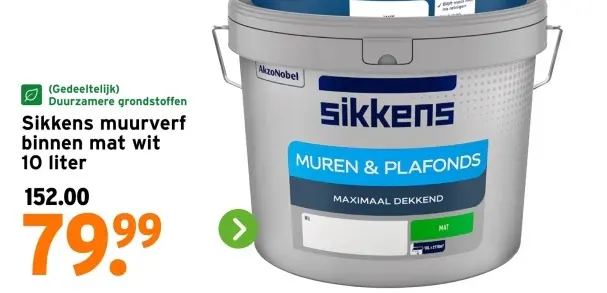 Aanbieding: Muurverf binnen mat wit