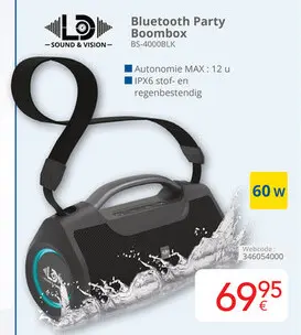Promotie: Bluetooth Party Boombox