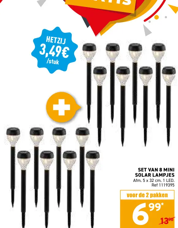 Promotie: Mini solar lampjes