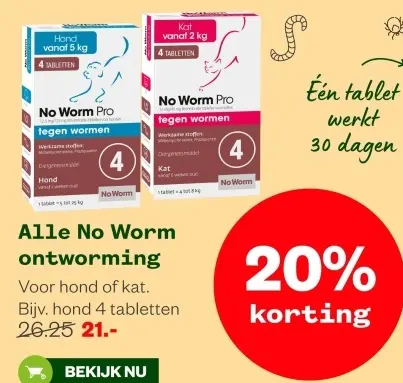 Aanbieding: No Worm ontworming