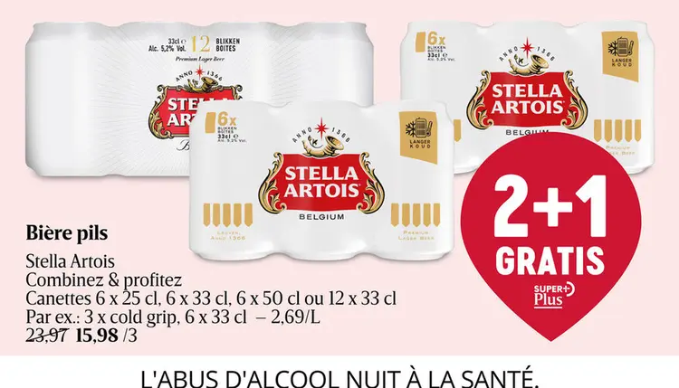 Offre: Bière pils Stella Artois