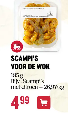 Promotie: Scampi's | Rauw | Citroensmaak & peper