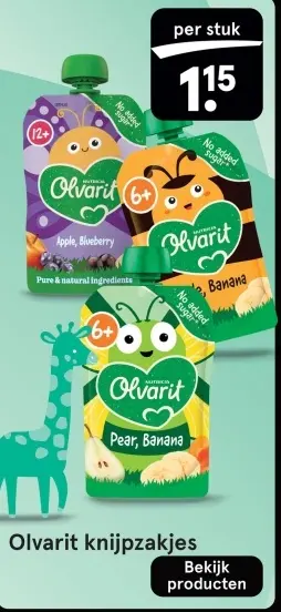 Aanbieding: knijpzakjes