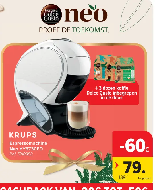 Promotie: Espressomachine Neo YY5730FD