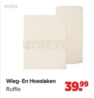 Aanbieding: Wieg- En Hoeslaken Ruffle