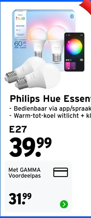 Aanbieding: Philips Hue Essential 2-pack