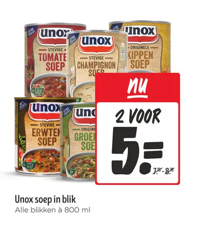 Aanbieding: soep in blik