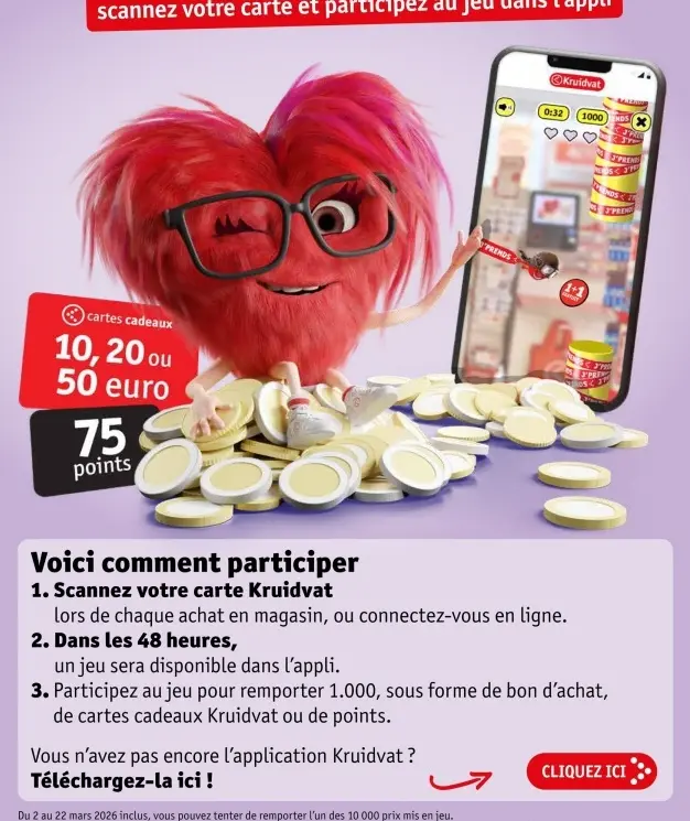 Offre: cartes cadeaux