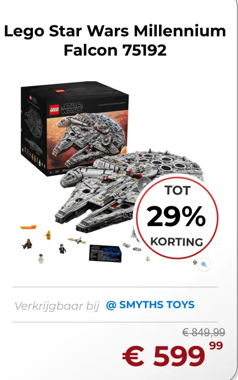 Aanbieding: Lego Star Wars Millennium Falcon 75192
