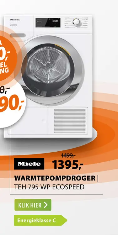 Aanbieding: Miele TEH 795 WP EcoSpeed