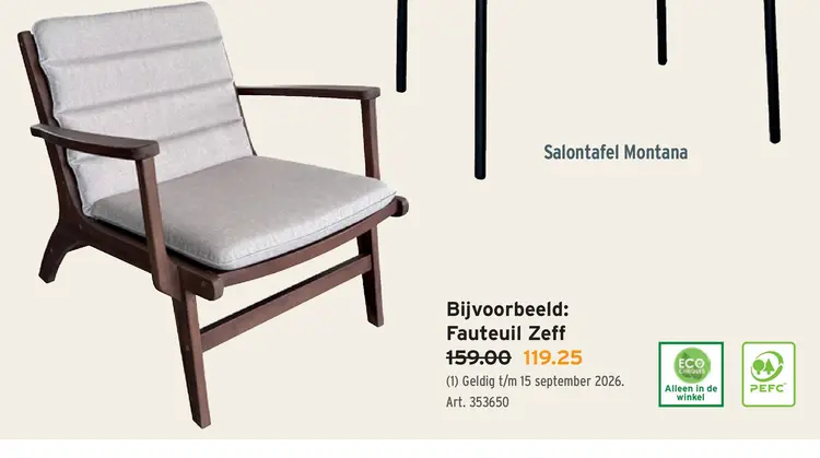 Promotie: Fauteuil Zeff