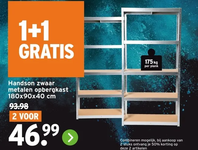 Aanbieding: zwaar metalen opbergkast