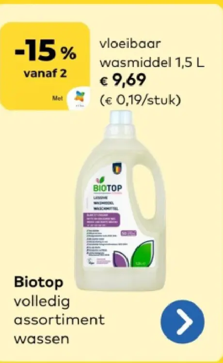 Offre: vloeibaar wasmiddel