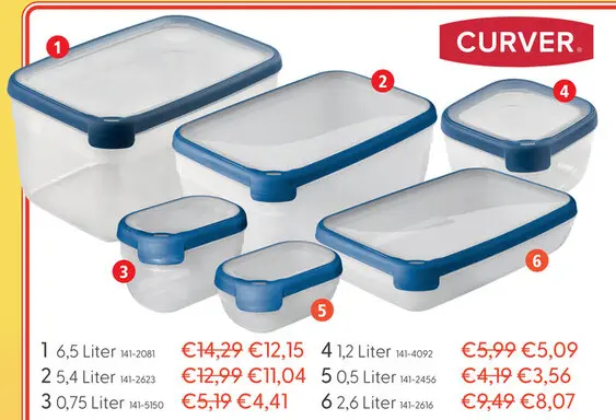Aanbieding: Curver Grand Chef Vershoudbak 6,5L Rechthoek